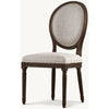 Set of 4 French Round Fabric Dining Chairs by RH