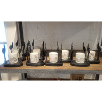 41-Pc 19th C. British Bat-Printed Porcelain Dish Set by Spode w/ Display Stands