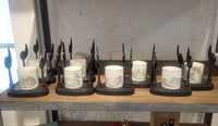 41-Pc 19th C. British Bat-Printed Porcelain Dish Set by Spode w/ Display Stands