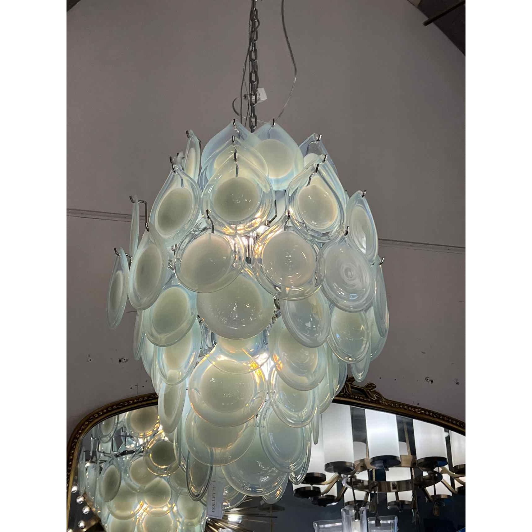 Diva 8 Light Grey Chandelier - colletteconsignment.com