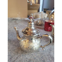 Moroccan Engraved Silver Plate Teapot