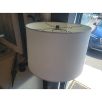 Black Metal Open Floor Lamp w/ Shade