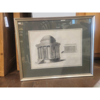 PAIR of French Temple Engravings by Bernard de Montfaucon (AS IS)