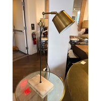 PAIR of Alabaster & Brass Lab Lights by Karakter x Anatomy Design