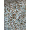 Mint / Beige Weave Club Chair w/ Nailhead White Wood Base