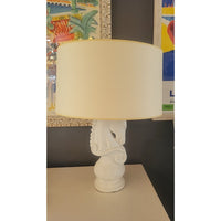 Vintage Hollywood Regency Horse Rook Table Lamp w/ Shade - colletteconsignment.com