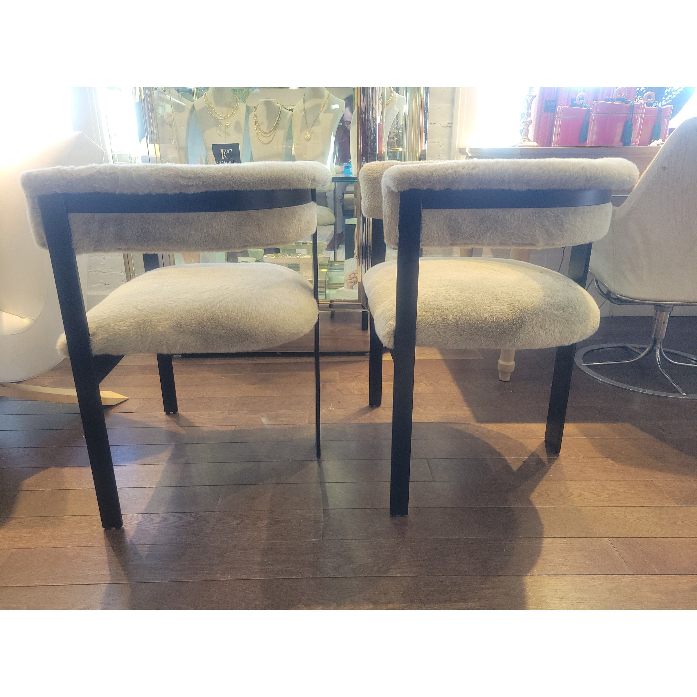 SET of 8 'Darcy' Dining Chairs by Interlude - colletteconsignment.com