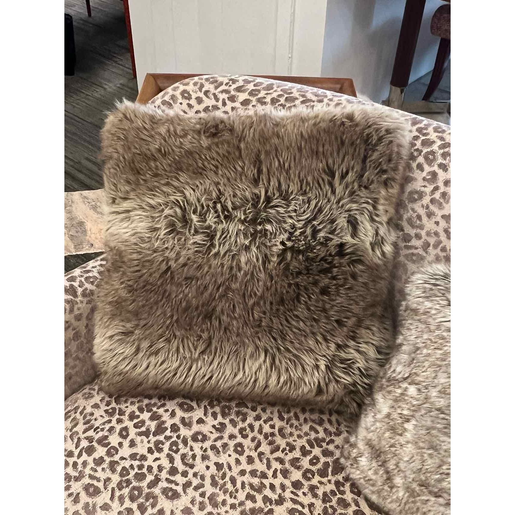 Faux Fur Square Pillow