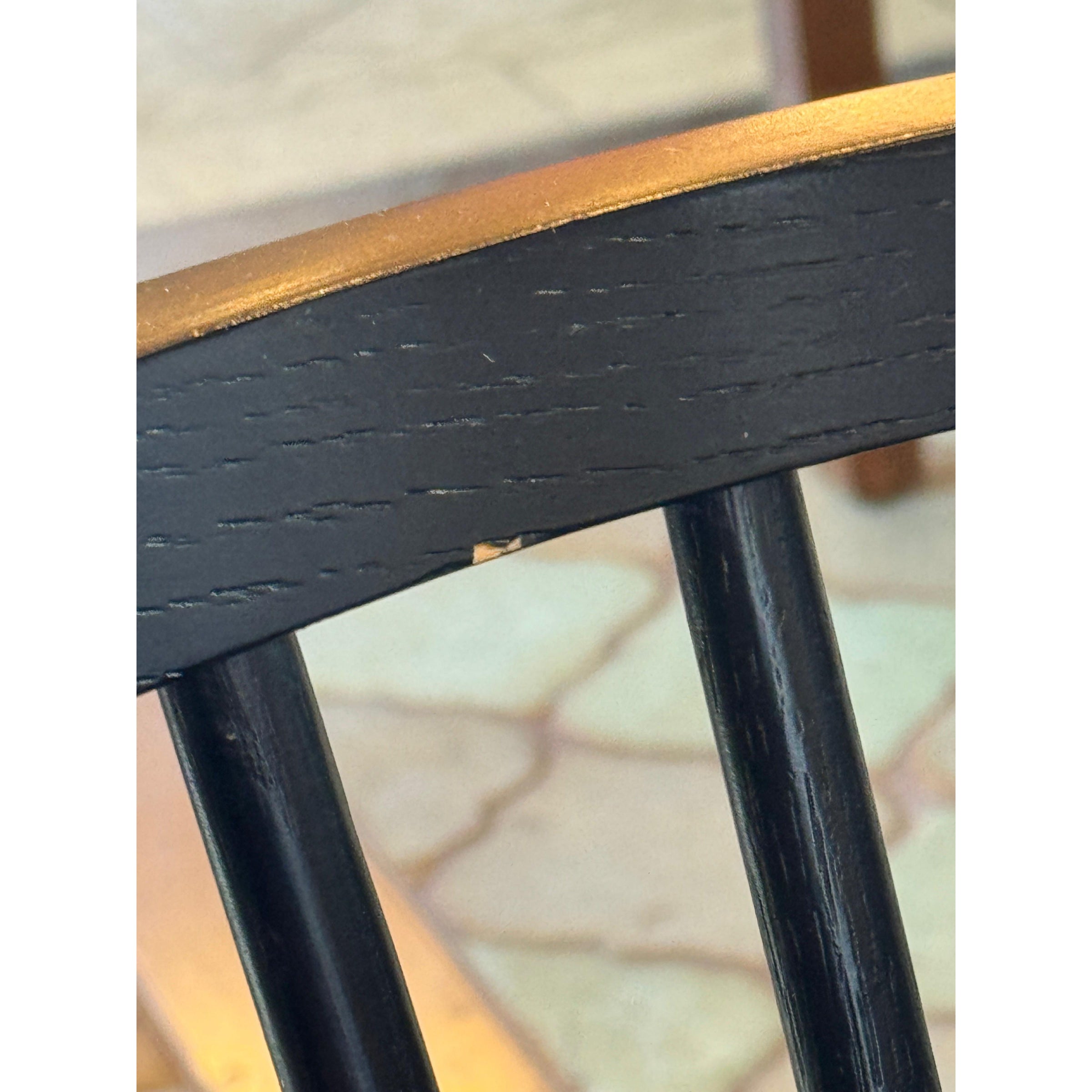 SET of 6 Article Black Dining Chairs (AS IS)