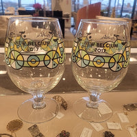 Set of 4 Belgium Brewing Bicycle Glasses