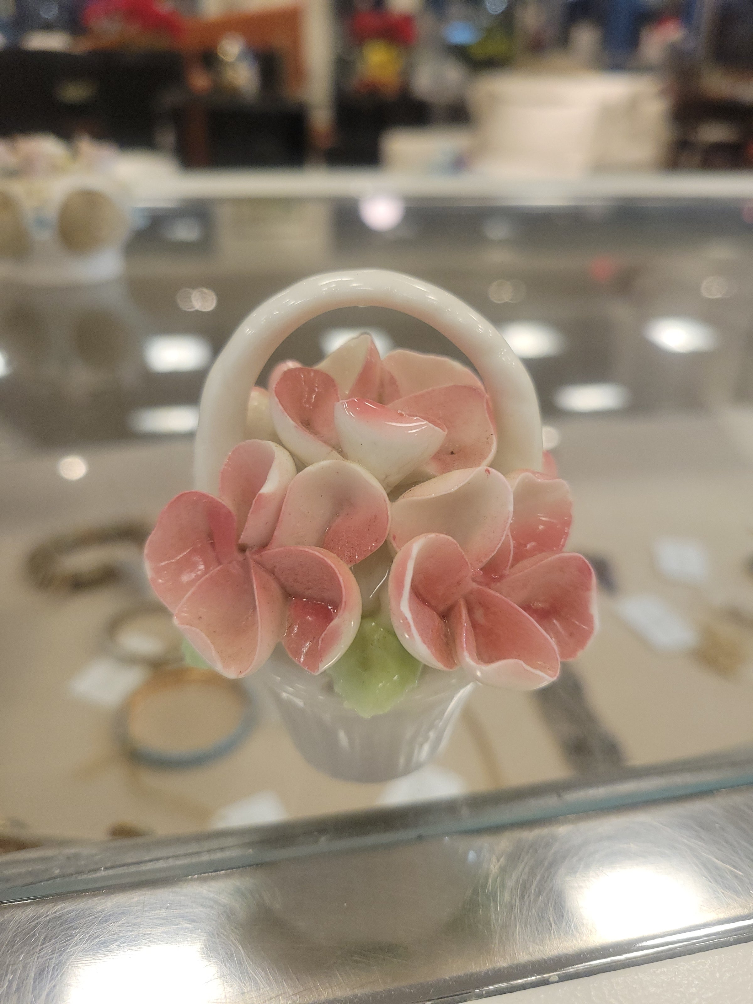 Porcelain Flower Basket