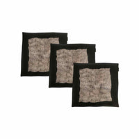 Set of 3 Black & Gray Pillow Cases by Craftspring