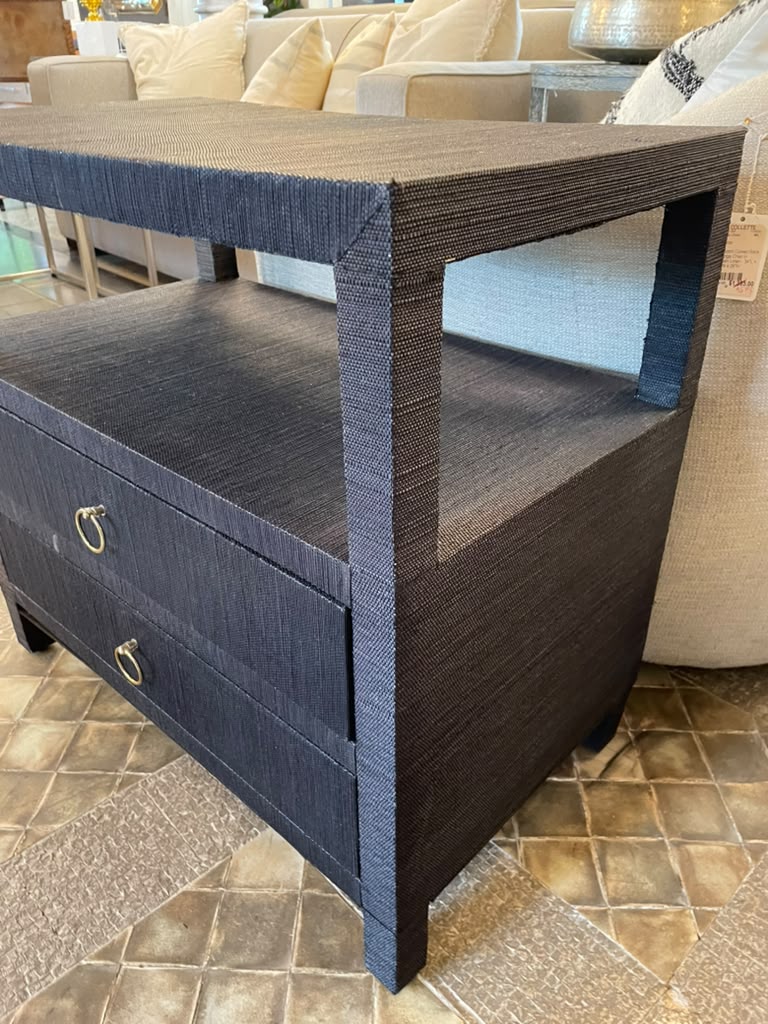 Grasscloth Night Stand
