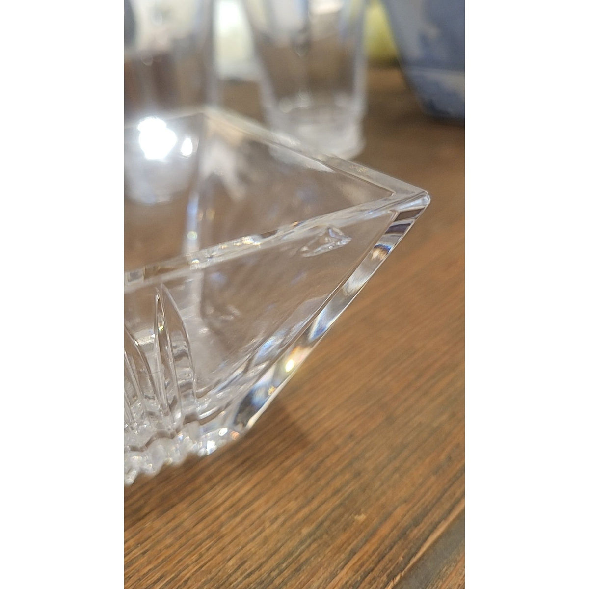 Tiffany Square Crystal Bowl - AS IS