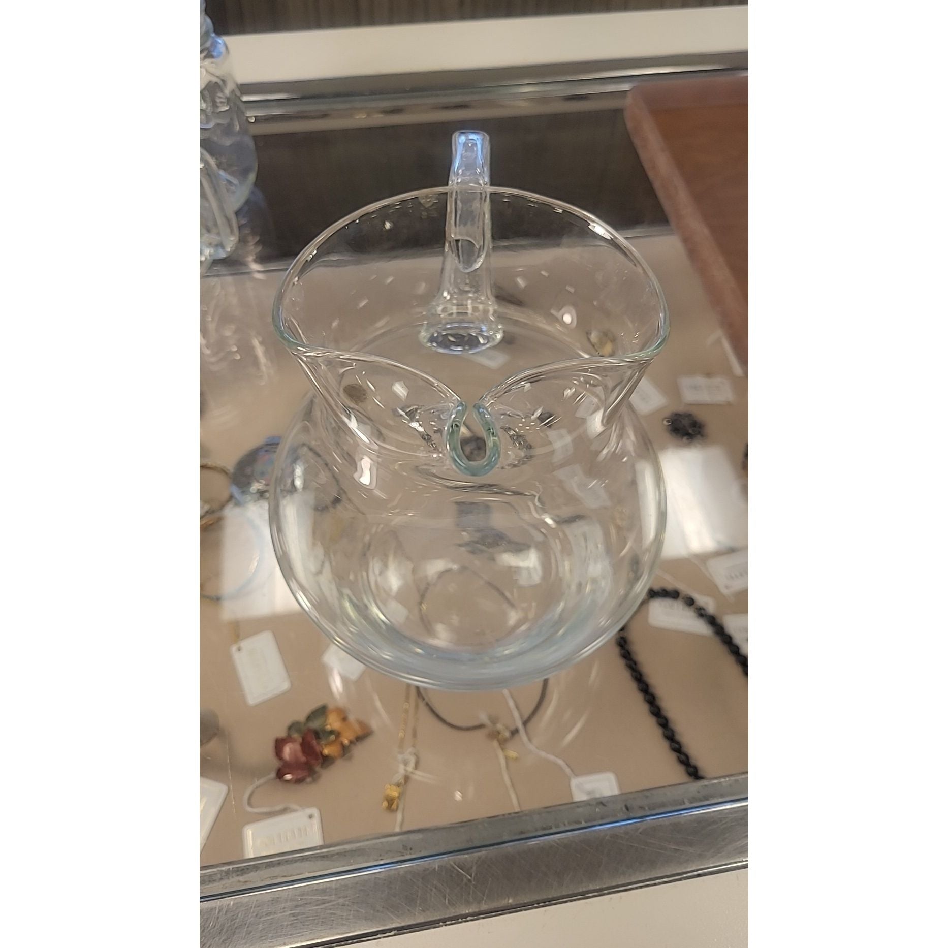 Pinched Glass Pitcher
