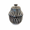 Moroccan Prism Pattern Glazed Ceramic Urn