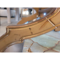 Bronze Tone X-Leg Bench w/ Upholstered Seat by Bombay