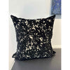 Custom Black Velvet Abstract Pattern Pillow