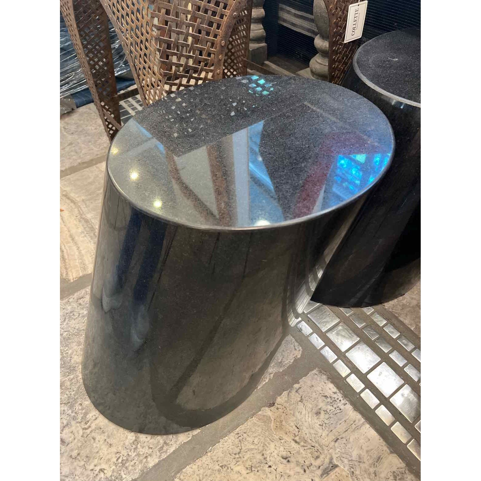 Knoll Stone Granite Mercer Side Tables