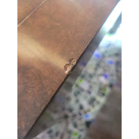 Rectangular Burlwood Side Table (AS IS) - colletteconsignment.com