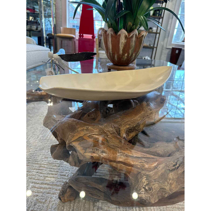 Large Oval Accent Bowl 25"Wx9.5"Dx3.5H