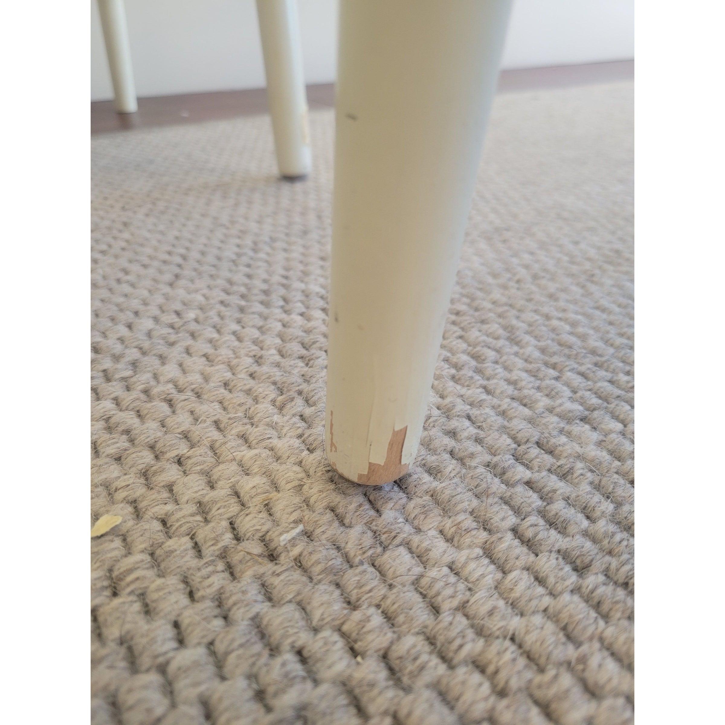 SET of 8 Bulgarian Faux Bamboo Dining Chairs w/ Tan Cushions - AS IS