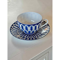 Hermes Bleus d'ailleurs Porcelain Coffee Cup & Saucer Cup