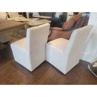 SET of 10 Ellison Fabric Dining Chairs on Casters by RH