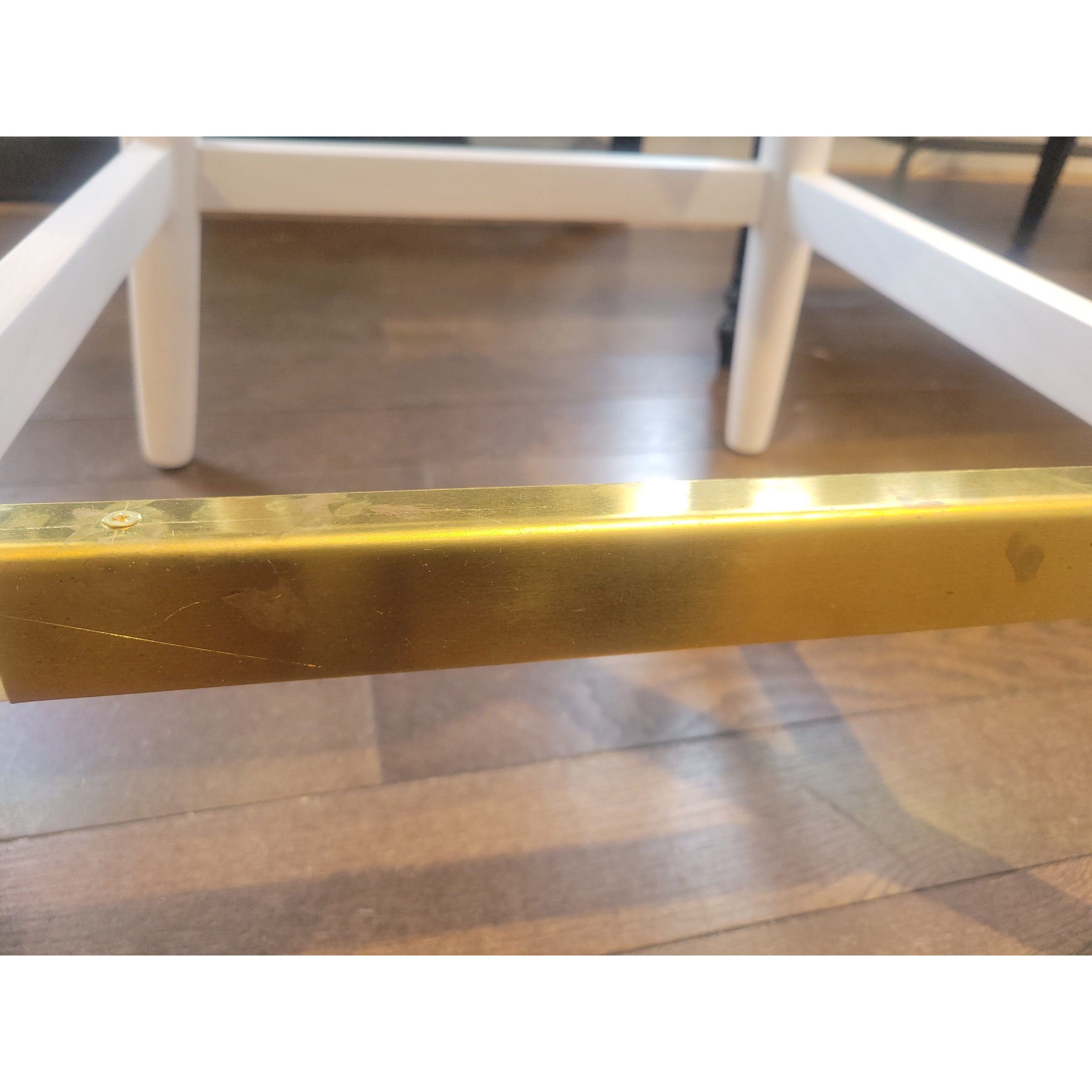 SET of 4 Custom 'Beccacino' Leather Counter Stools by Tailored Home - colletteconsignment.com