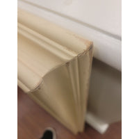 Ivory Lacquer Rectangular Wall Mirror by Stanley (AS IS)