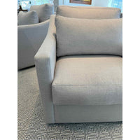 Pair of Grey Swivel Armchairs