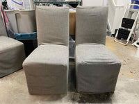 SET of 10 Ellison High-Back Track Arm Slipcover Dining Chairs by RH