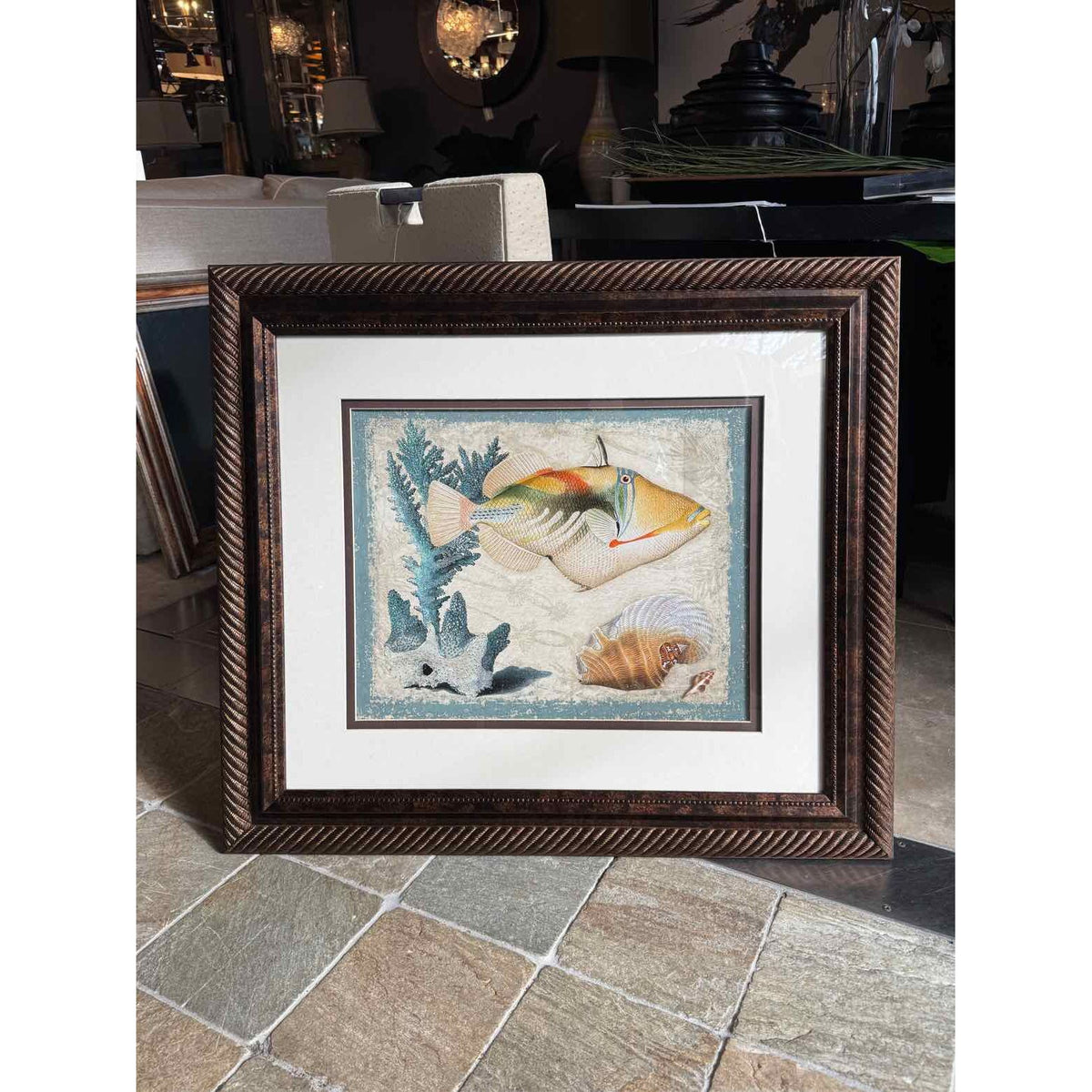Undersea Life Print in Ornate Frame - colletteconsignment.com