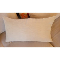 PAIR of Olive Green & Gold Lumbar Pillows