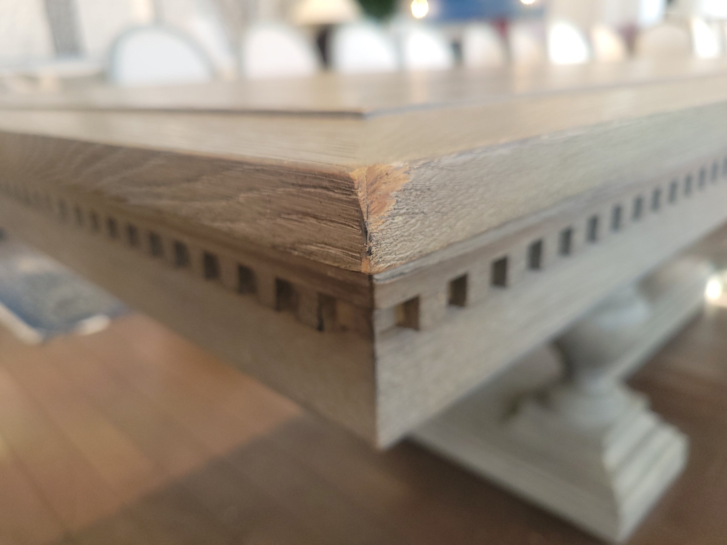 St. James Gray Oak 7-10-ft Rectangular Extension Dining Table w/ 2 Leaves by RH