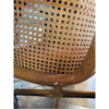 PAIR of Ash Caned Rolling Chairs by Ward Bennett for Brickel - AS IS