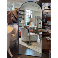 Black Arch Floor Mirror