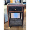 PAIR of 'Branden' Dark Brown Hair-on-Hide Leather Nightstands by Made Goods