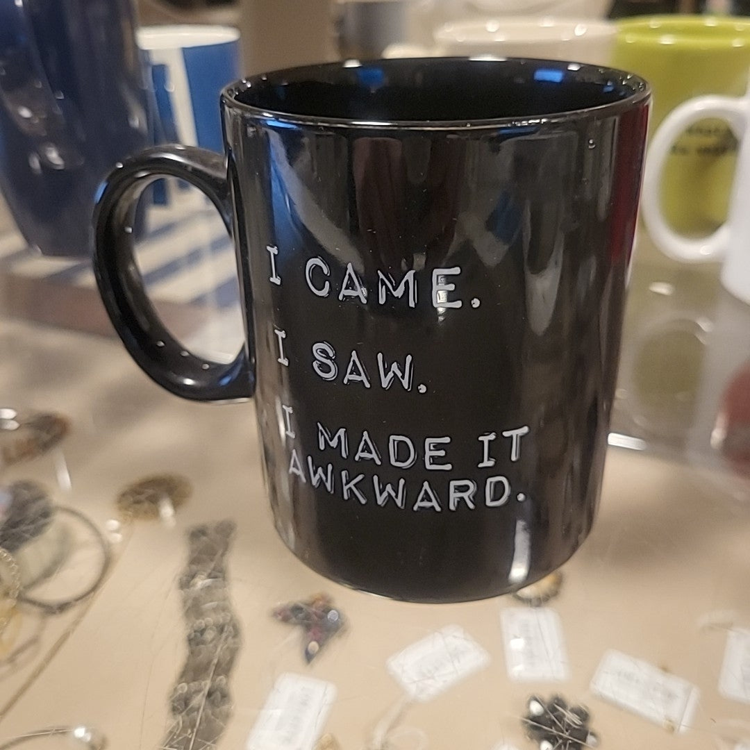 Ceramic "I Made It Awkward" Mug