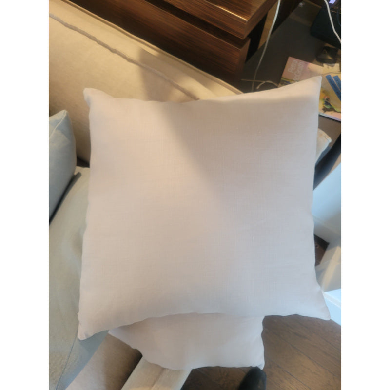 Pair of Square Lightweight Lavender Belgian Linen Pillows