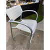 SET of 3 'Also' White Polymer Bar Stools by Keilhauer