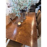 Custom Spanish Dining Table by Dennis & Leen for Holly Hunt 132"L x 50"W x 30"H - colletteconsignment.com