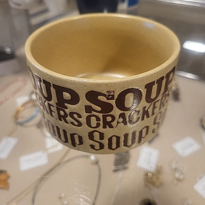 Ceramic "Soup Crackers Soup" Mug