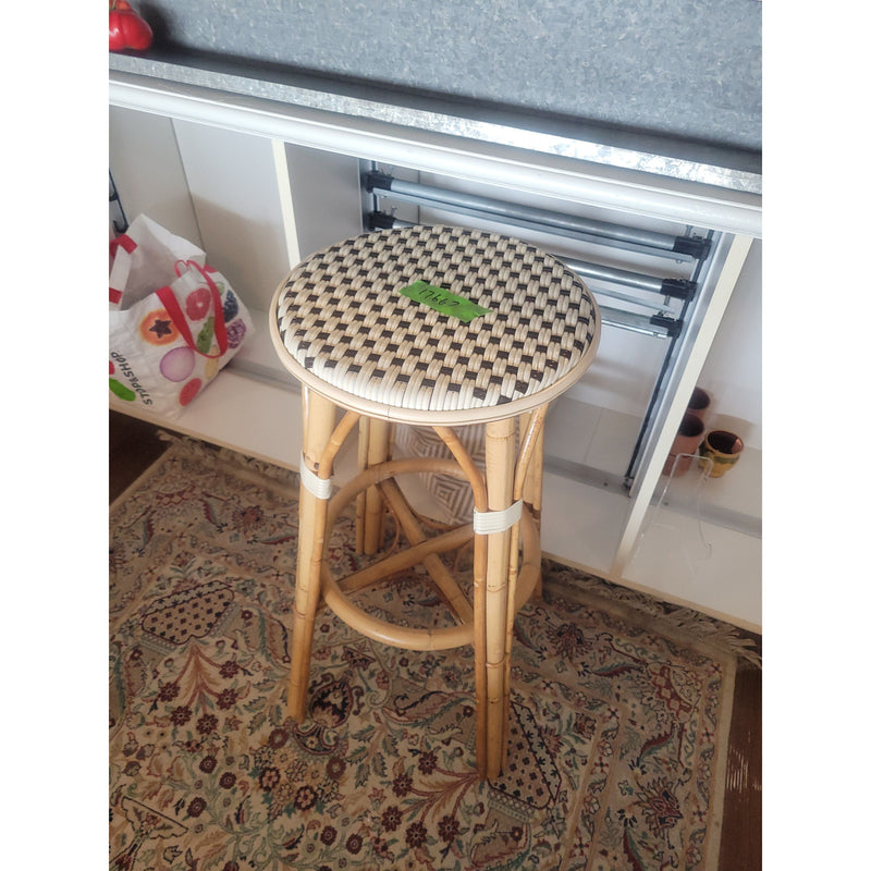 French Bistro Style Rattan Bar Stool