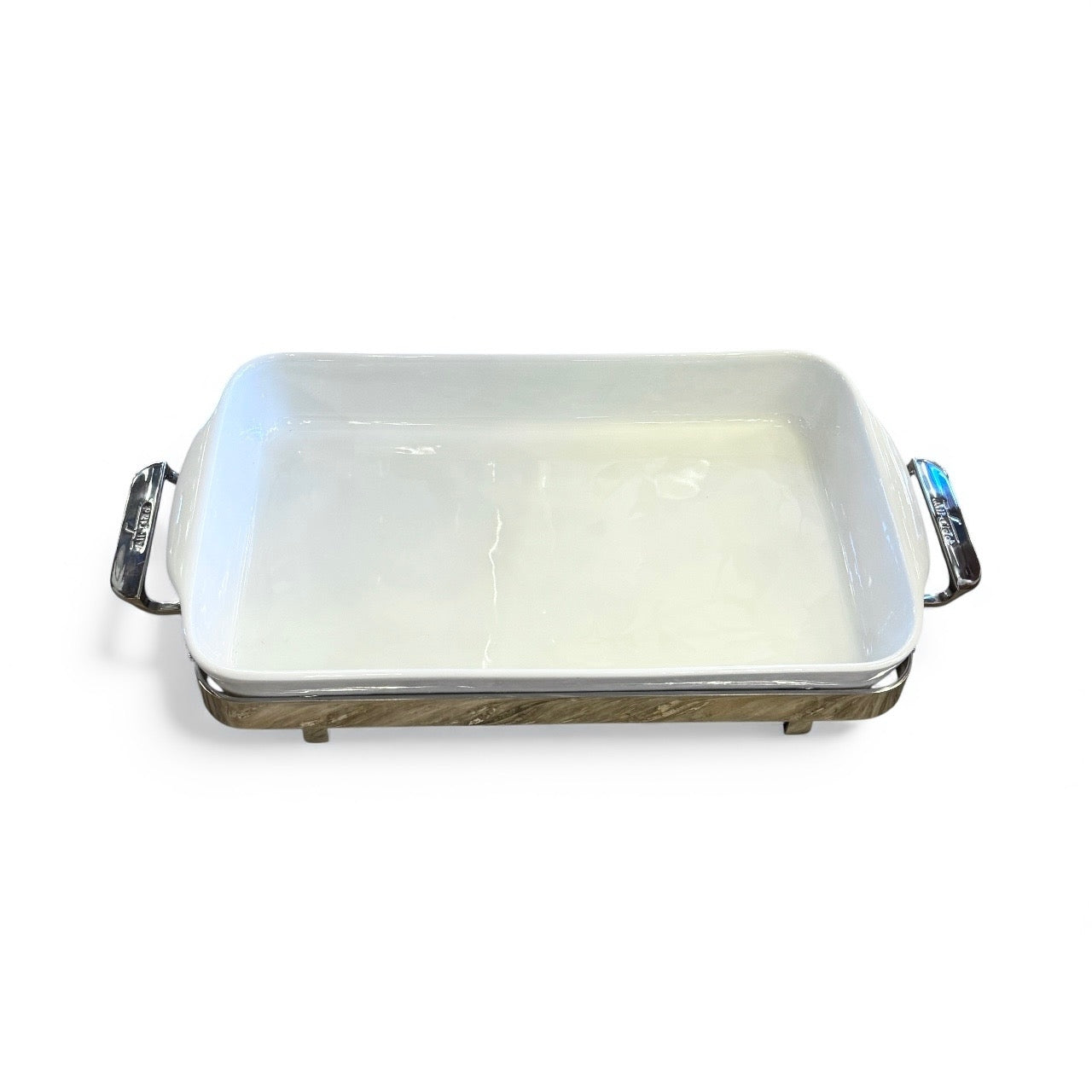 Stainless Steel & Porcelain Baking Dish by All-Clad