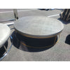 Faux Shagreen & Brass Coffee Table by RH - AS IS