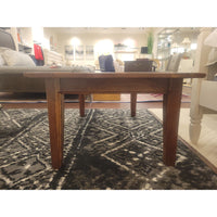 Vintage 4-ft Hardwood Coffee Table by C. Wright Table Co. - colletteconsignment.com