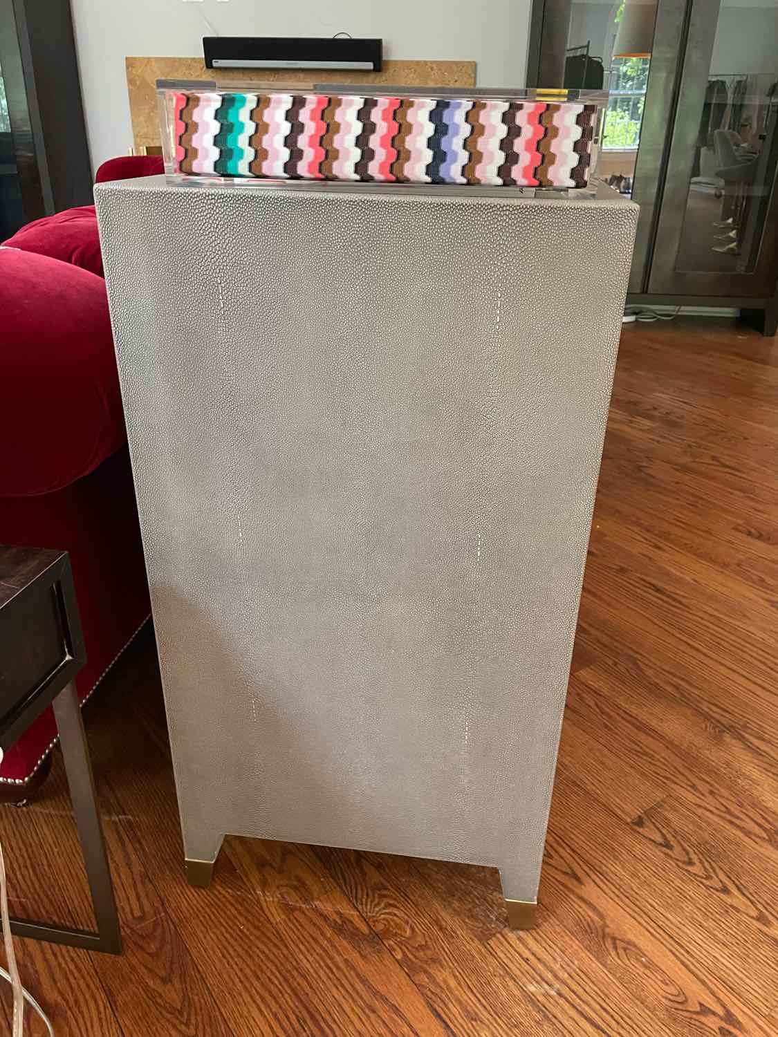Graydon Shagreen 4-Door Credenza by RH (AS IS)