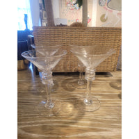 SET of 4 Hartland Martini Glasses by Simon Pearce