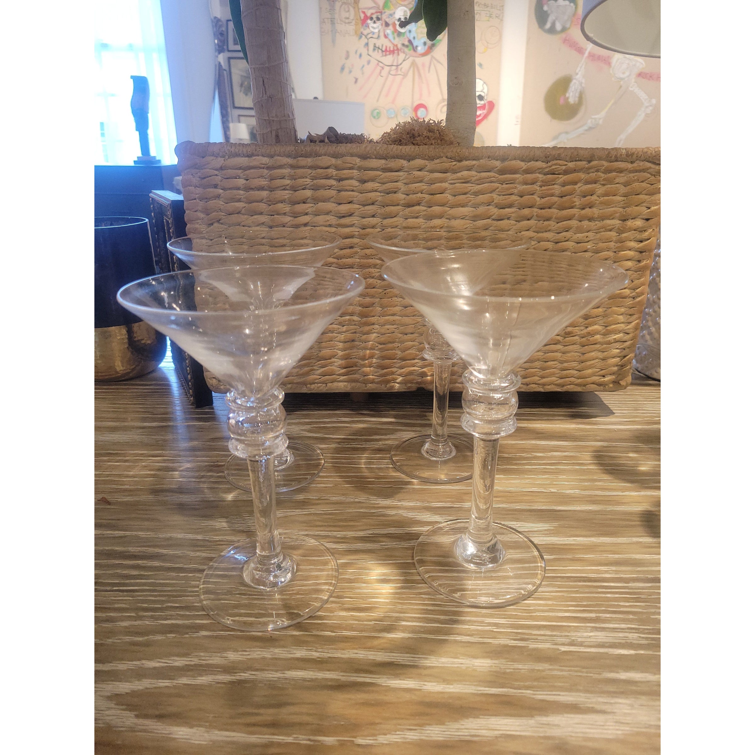 SET of 4 Hartland Martini Glasses by Simon Pearce